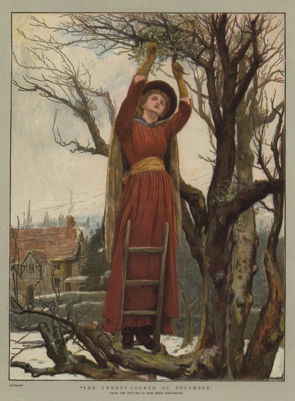 Joulukuun 24. päivä (chromolitho) tekijältä Jessie MacGregor