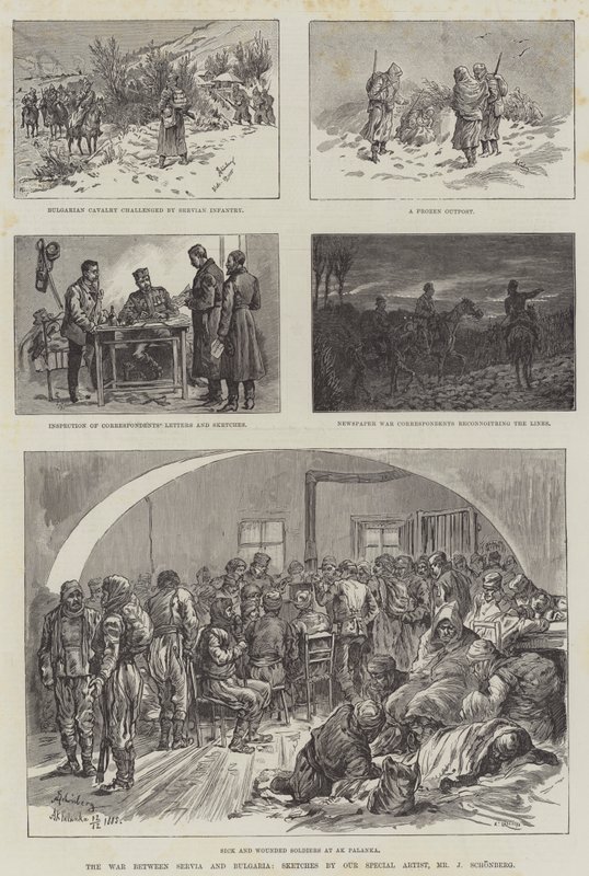 Serbian ja Bulgarian välinen sota tekijältä Johann Nepomuk Schonberg