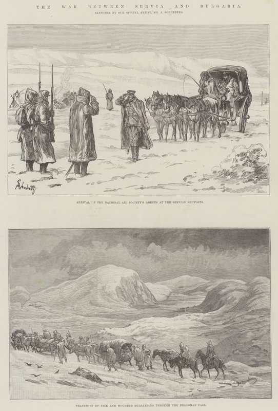 Serbian ja Bulgarian välinen sota tekijältä Johann Nepomuk Schonberg