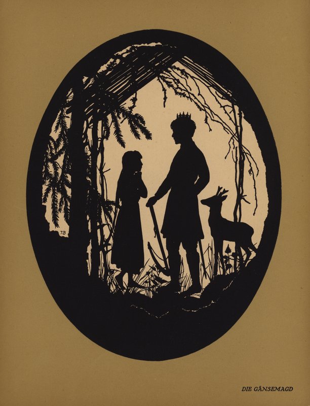 Die Gansemagd (litho) tekijältä Johanna Beckmann