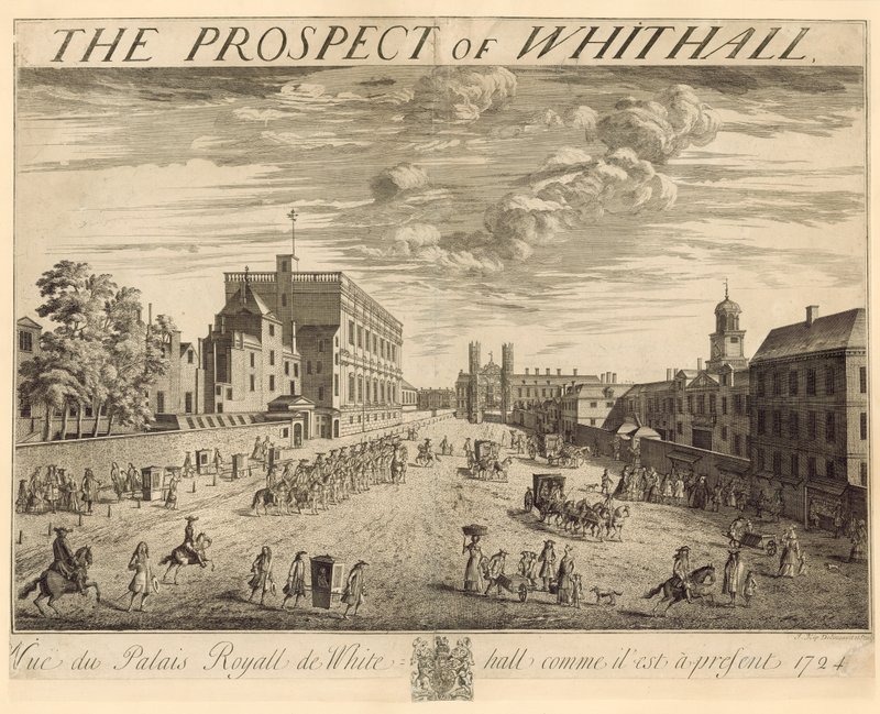 Whitehallin suunnitelma, 1724 tekijältä Johannes Kip