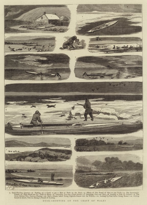Ankkaammunta Walesin rannikolla tekijältä John Charles Dollman
