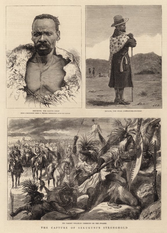 Sekukunin linnoituksen vangitseminen tekijältä John Charles Dollman