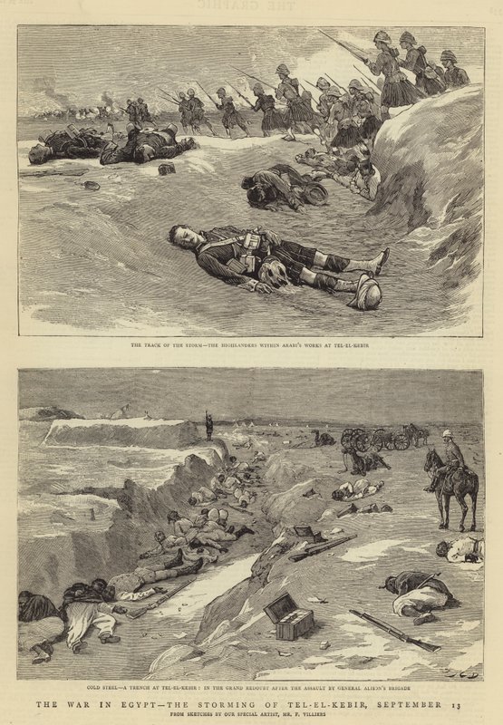 Egyptin sota, Tel-el-Kebirin myrsky, 13. syyskuuta tekijältä John Charles Dollman