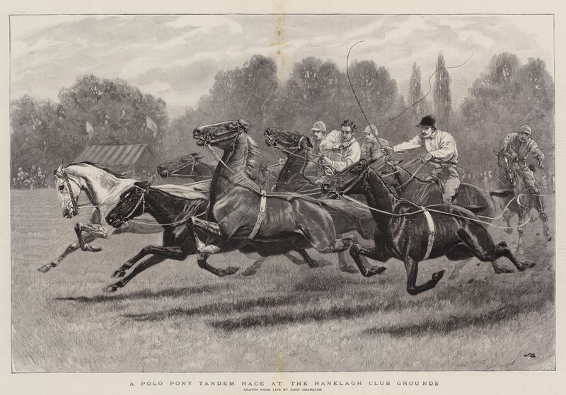 Polo Pony Tandem Race Ranelagh Club Groundsilla tekijältä John Charlton