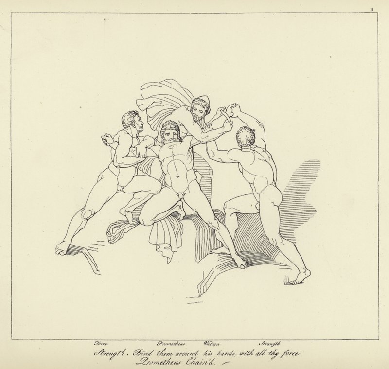 Prometheus ketjutettu tekijältä John Flaxman