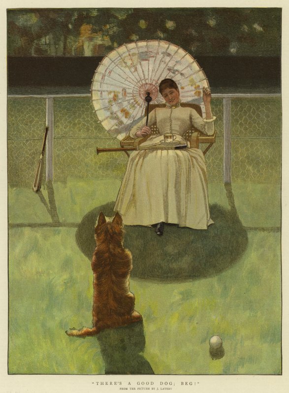 Siellä on hyvä koira; Kerjätä! tekijältä John Lavery