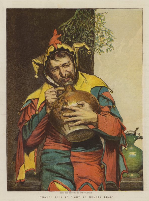 Vaikka kadonnut silmistä, muistolle rakas (chromolitho) tekijältä John Seymour Lucas