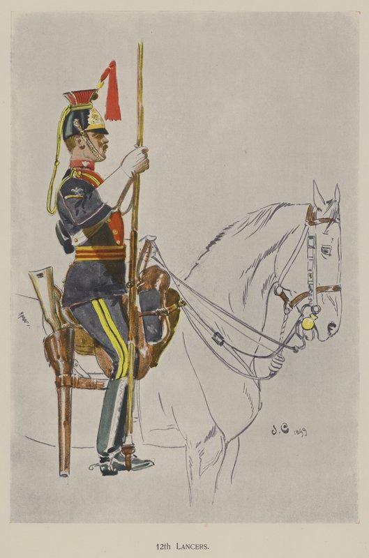 12th Lancers (väri litho) tekijältä John (after) Charlton
