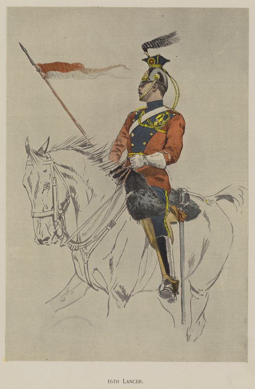 16th Lancer (väri litho) tekijältä John (after) Charlton