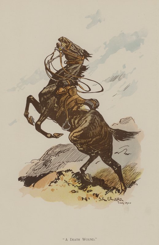 Rouva Russel A Death Wound (väri litho) Manners, 1917 tekijältä John (after) Charlton