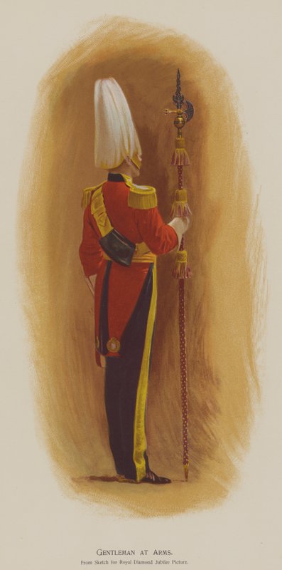 Gentleman at Arms (väri litho) tekijältä John (after) Charlton