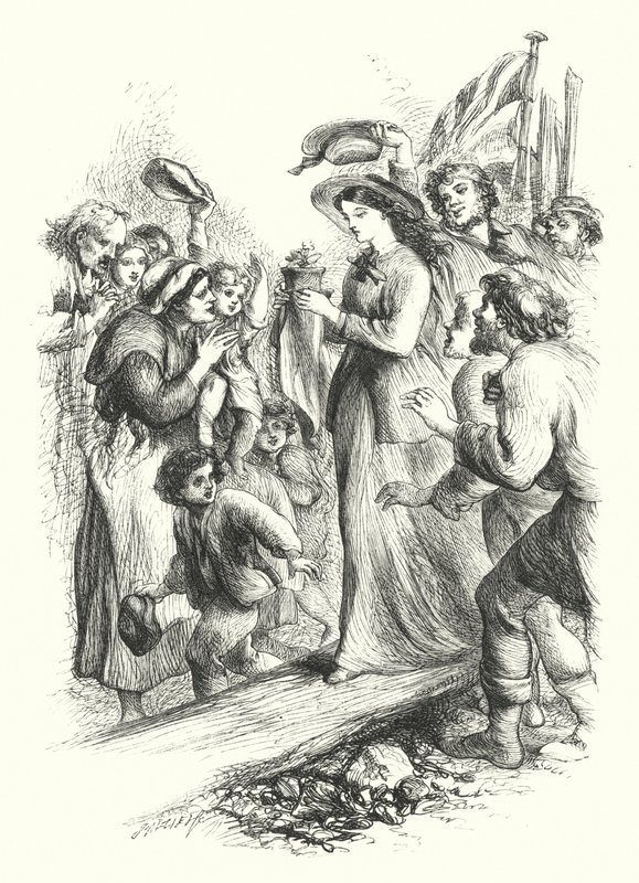 The Landing of the Primrose (kaiverrus) tekijältä John (after) Gilbert