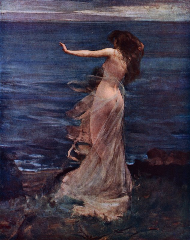 Ariadne (väri litho) tekijältä John (after) Lavery