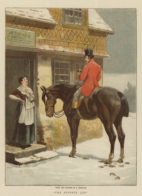 The Stirrup Cup (chromolitho) tekijältä John Charlton