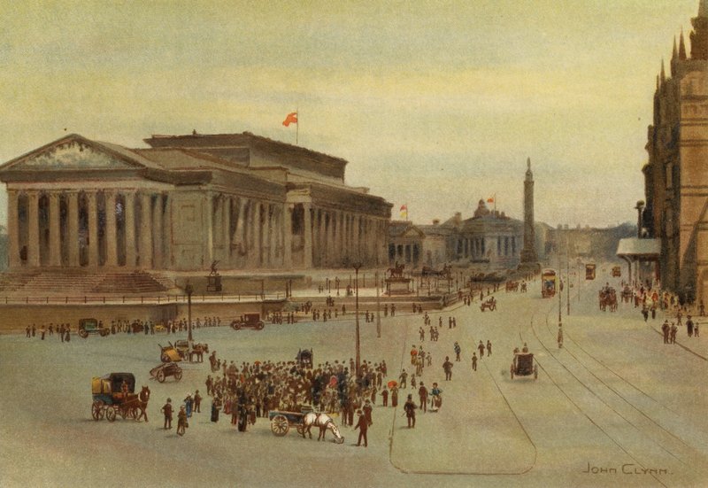 Liverpool: Lime Street (väri litho) tekijältä John Glynn