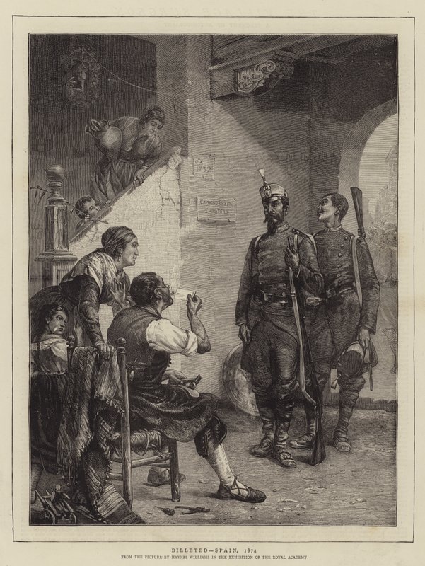 Billeted, Espanja, 1874 tekijältä John Haynes Williams