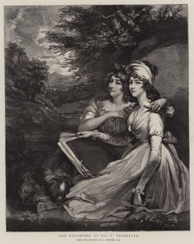 Sir T Franklandin tyttäret tekijältä John Hoppner