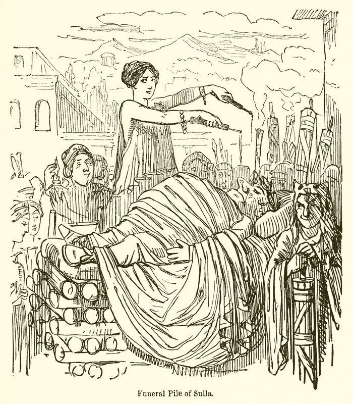 Funeral Pile of Sulla tekijältä John Leech