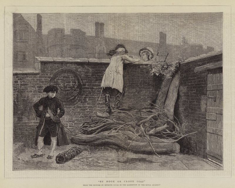 Tekijä Hook or Crook (1745) tekijältä John Seymour Lucas