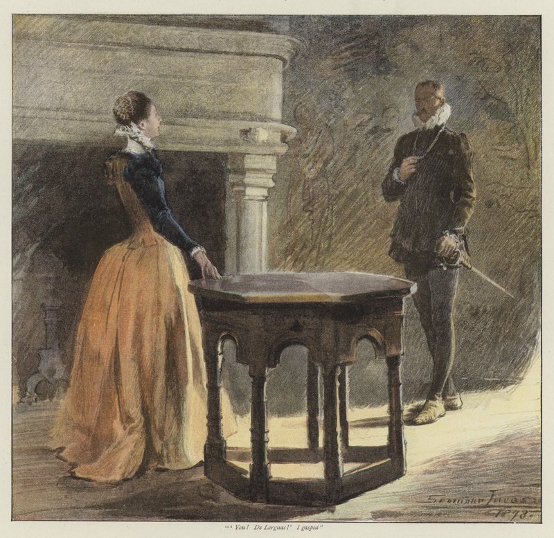 Denisen sydän (chromolitho) tekijältä John Seymour Lucas