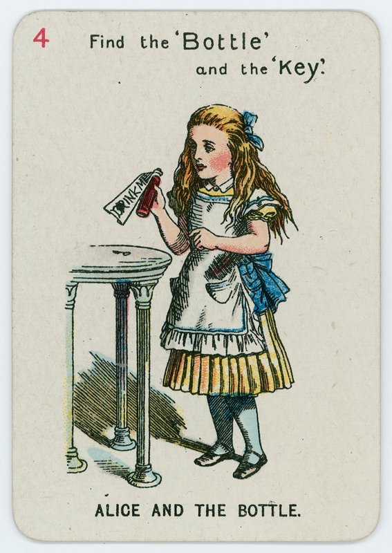 Liisa ja pullo tekijältä John Tenniel