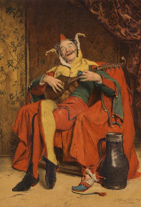 Improvisaattori (chromolitho) tekijältä John Watson Nicol