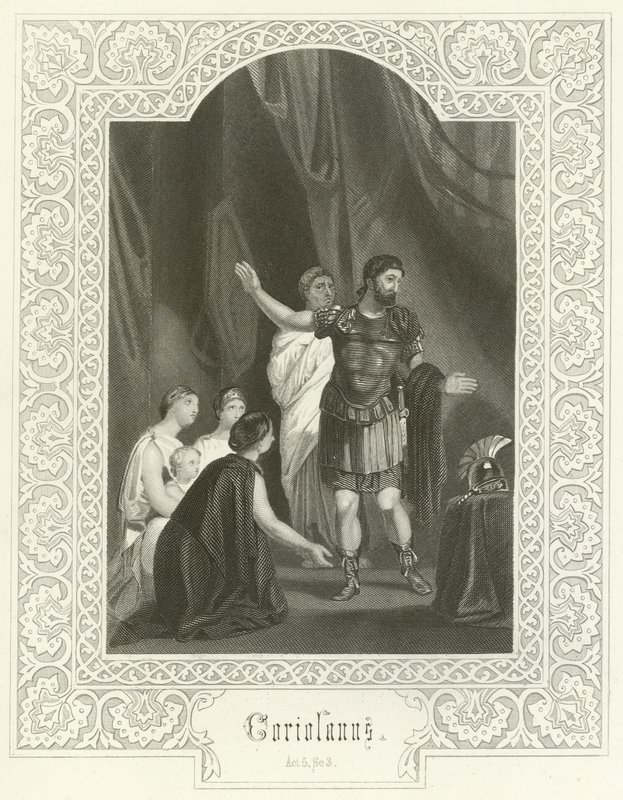 Coriolanus, V näytös, kohtaus III tekijältä Joseph Kenny Meadows