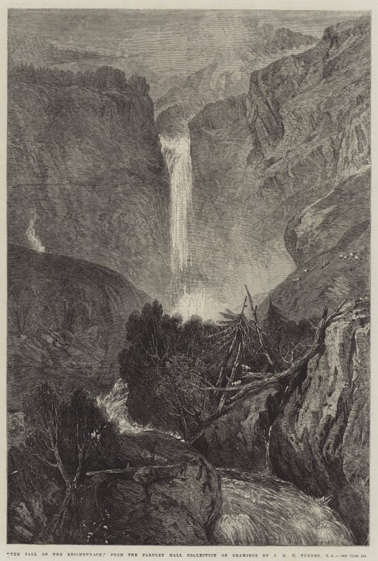 Reichenbachin kaatuminen tekijältä Joseph Mallord William Turner