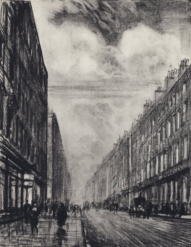 Baker Street (litho) tekijältä Joseph (after) Pennell