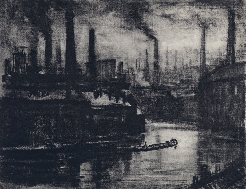 East London (litho) tekijältä Joseph (after) Pennell