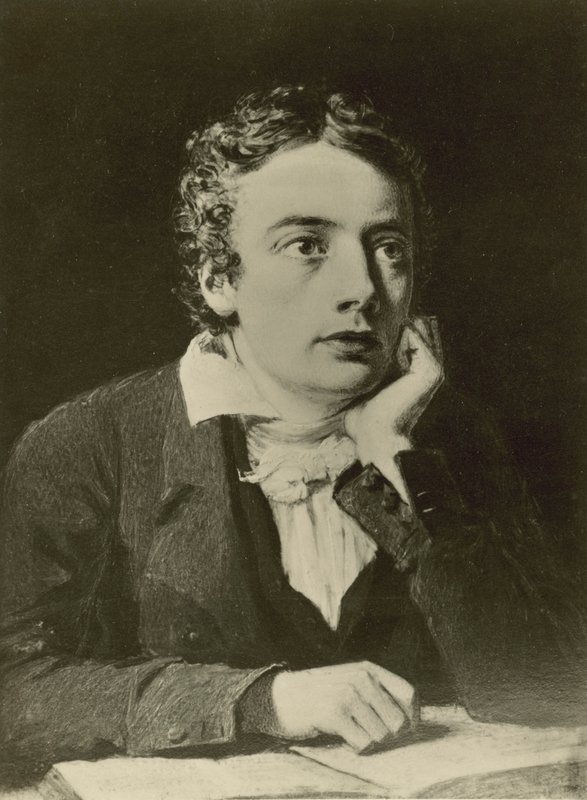 John Keats, englantilainen runoilija (litho) tekijältä Joseph (after) Pennell