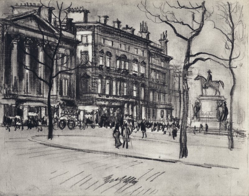 Piccadilly Palaces (litho) tekijältä Joseph (after) Pennell