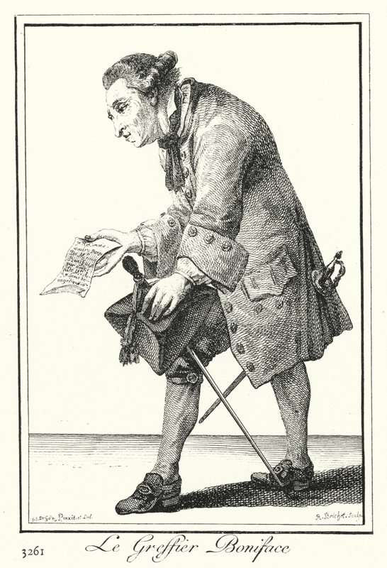 Clerk Boniface (kaiverrus) tekijältä Joseph Franz von (after) Goez