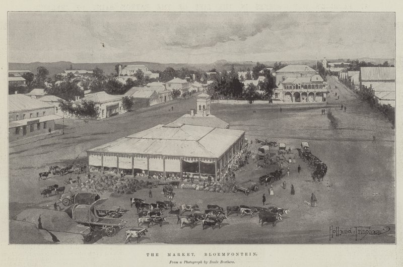 Markkinat, Bloemfontein tekijältä Joseph Holland Tringham
