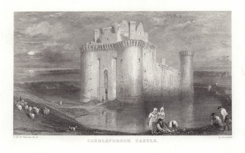 Caerlaverockin linna tekijältä Joseph Mallord William Turner
