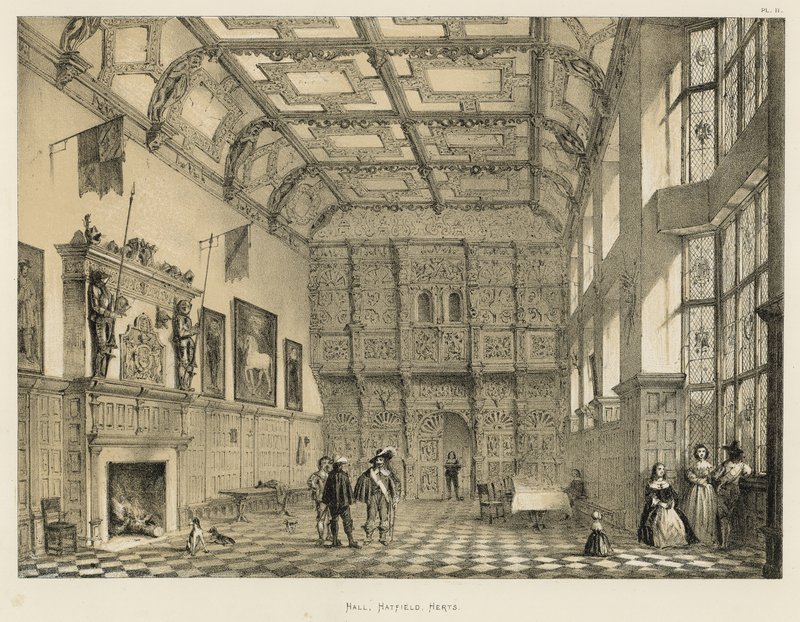 Hall, Hatfield, Herts tekijältä Joseph Nash
