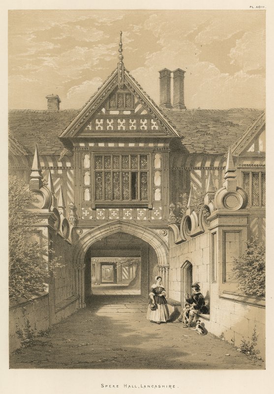 Speke Hall, Lancashire tekijältä Joseph Nash