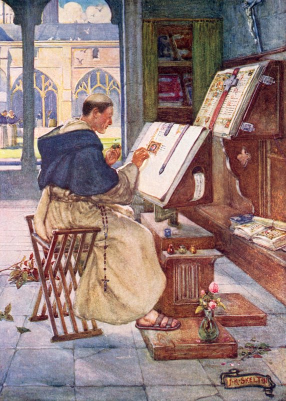 Keskiaikainen kirjuri tekijältä Joseph Ratcliffe Skelton