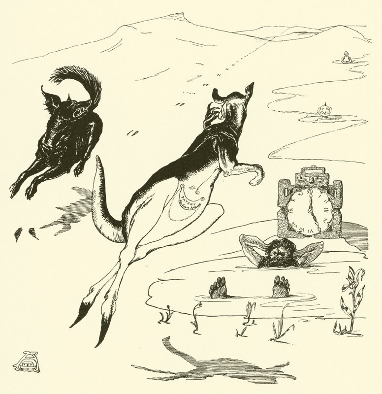 Old Man Kenguroo (kaiverrus) tekijältä Joseph Rudyard (after) Kipling