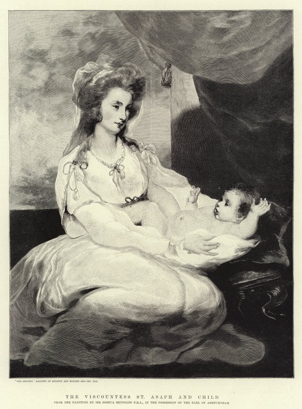 Varakreivitär St Asaph ja lapsi tekijältä Joshua Reynolds