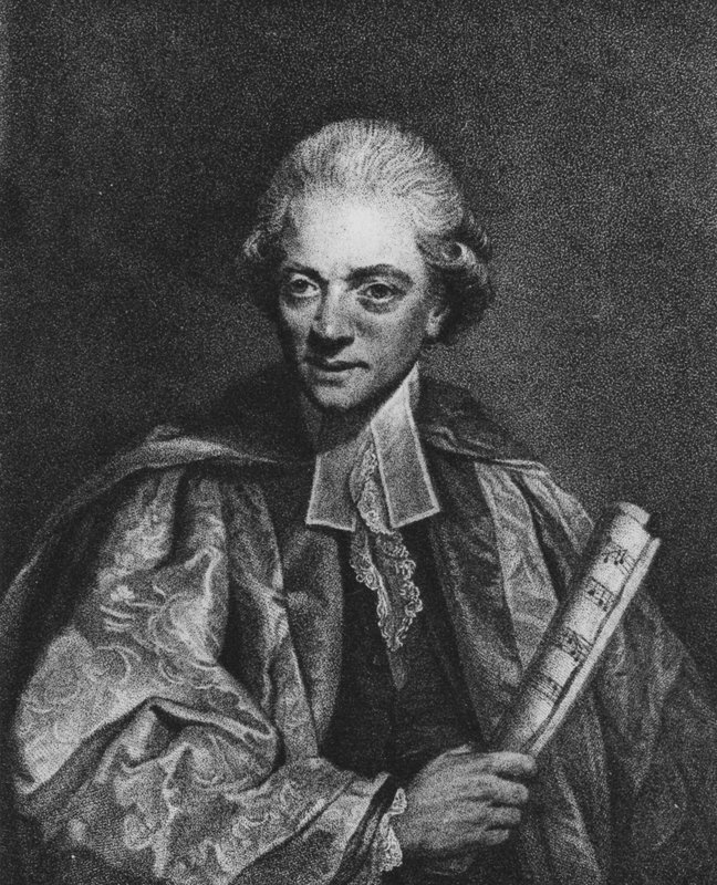 Tri Charles Burney (litho) tekijältä Joshua (after) Reynolds
