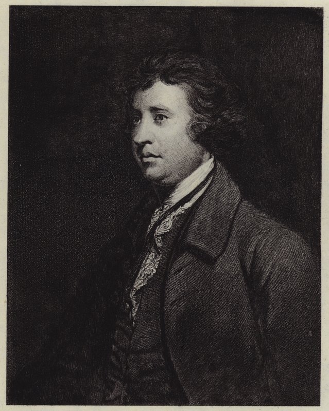 Edmund Burke (litho) tekijältä Joshua (after) Reynolds