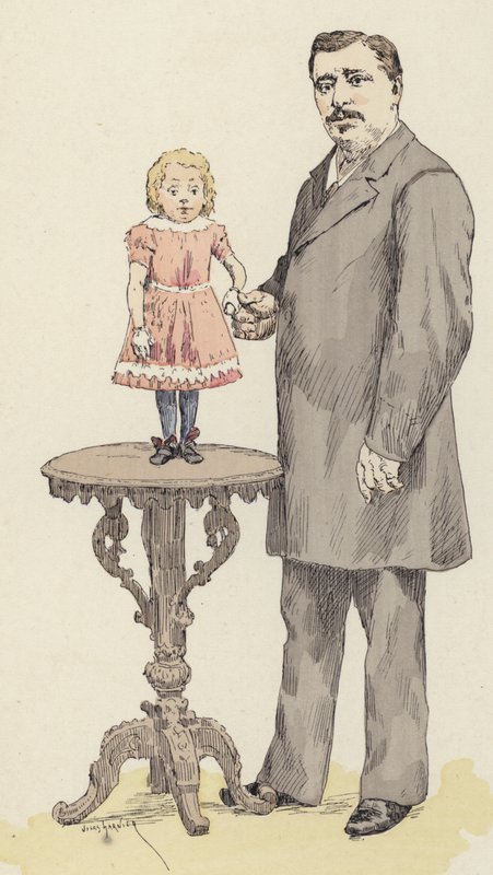 Midget (väri litho) tekijältä Jules Arsene (after) Garnier