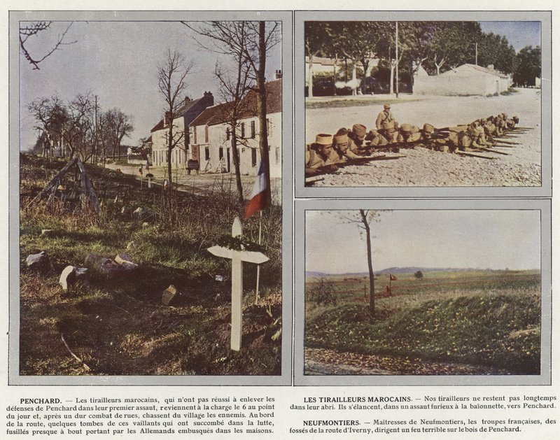 Penchard, Marokon Tirailleurs, Neufmontiers tekijältä Jules Gervais Courtellemont