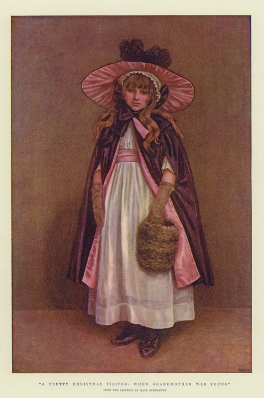 Kaunis jouluvieras, Kun isoäiti oli nuori (kromoliitti) tekijältä Kate Greenaway