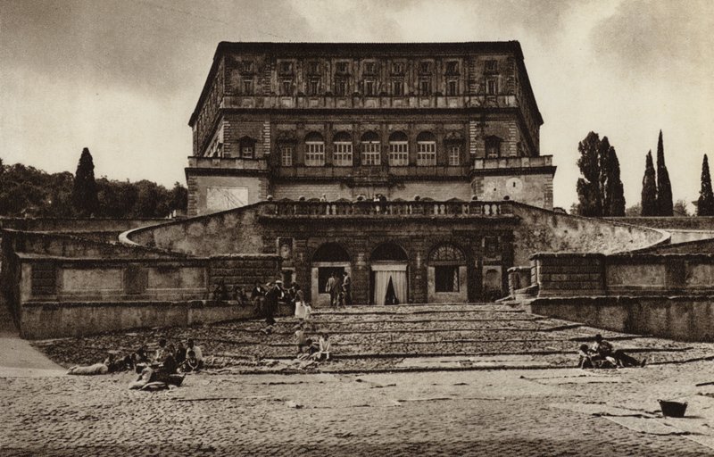 Italia: Caprarola, Palazzo Farnese (valkoinen kuva) tekijältä Kurt Hielscher