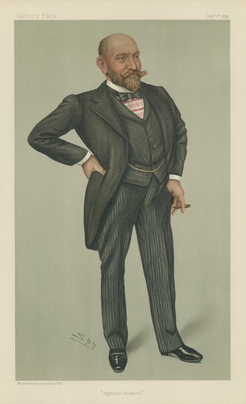 herra Ernest Cassel (väri litho) tekijältä Leslie Matthew Ward