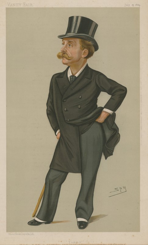 Thomas Gibson Bowles (väri litho) tekijältä Leslie Matthew Ward