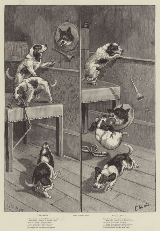 Tally-Ho! Gone Away! tekijältä Louis Wain